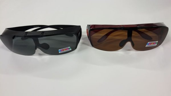 画像4: ハネ上げ式偏光オーバーサングラス (4)